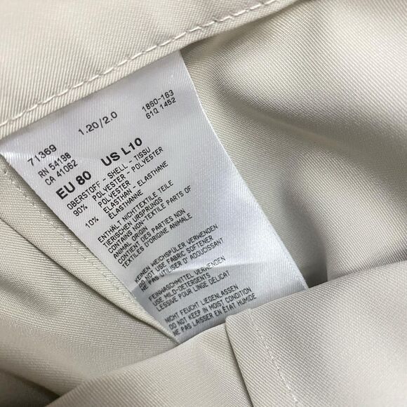 Bogner Ankle Pants Women's US 10 Long Grey Stretch Side Zip Trousers Susan Graf - Picture 8 of 9